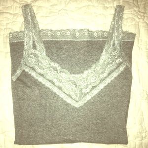Hollister Lace Gray Tank